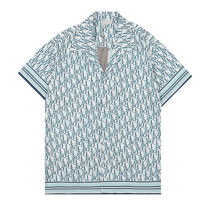 

Luxury Dior Designer Shirts Mens Fashion Geometric print bowling shirt Hawaii Floral Casual Men Slim Fit Short Sleeve Dress Variety Asia size -3XL, I need see other product