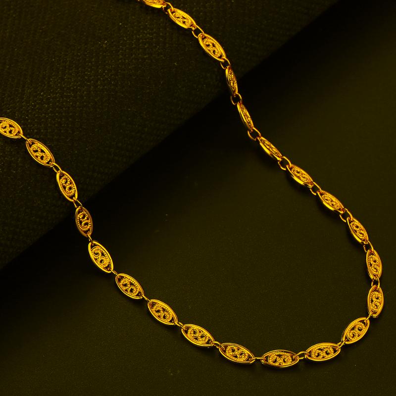 

Chains 4mm 585 Rose Gold Color Oval Twisted Link Chain Necklace For Women Girls Engagement Party Jewelry Christmas Gift 50cm DCN31Chains