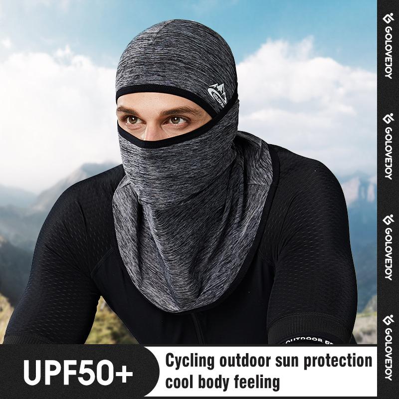 

Berets Balaclava Summer Silk Sunscreen Headgear Men And Women Riding Mask Multifunctional Sports Anti-shedding Magic Headscarf, Xtj09 black