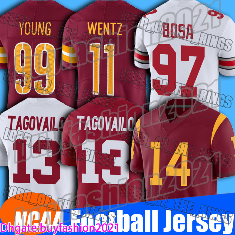 

NCAA Football Jersey College Chase Young Jahan Dotson Terry McLaurin Jerseys Carson Wentz Antonio Gibson Jonathan Allen Stitched Short Sleeve Sports asdf, Man custom jersey (hp)