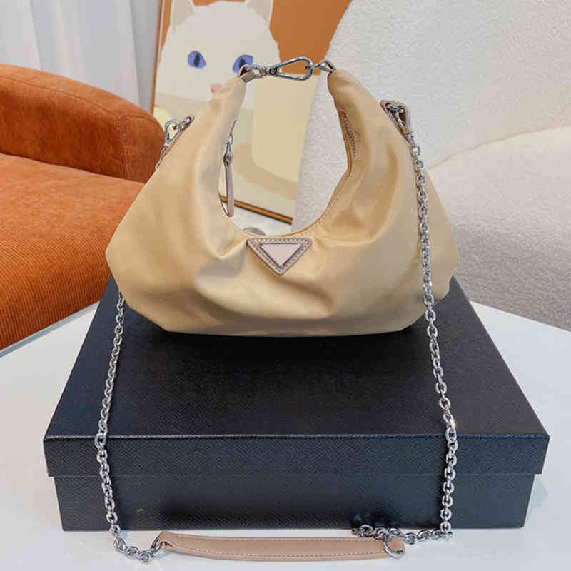 

Shoulder Bags Designer Crossbody Bags Women Dumpling Handbags Tote Luxury Nylon Bag Fashion Pink Messenger Lady Purses 220523