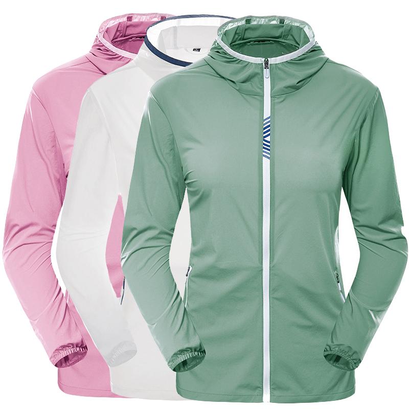 

Hunting Jackets Anti-UV Running Jacket Women Camping Hiking Sunscreen Skin Coat Windproof Cycling Windbreaker, Women pink