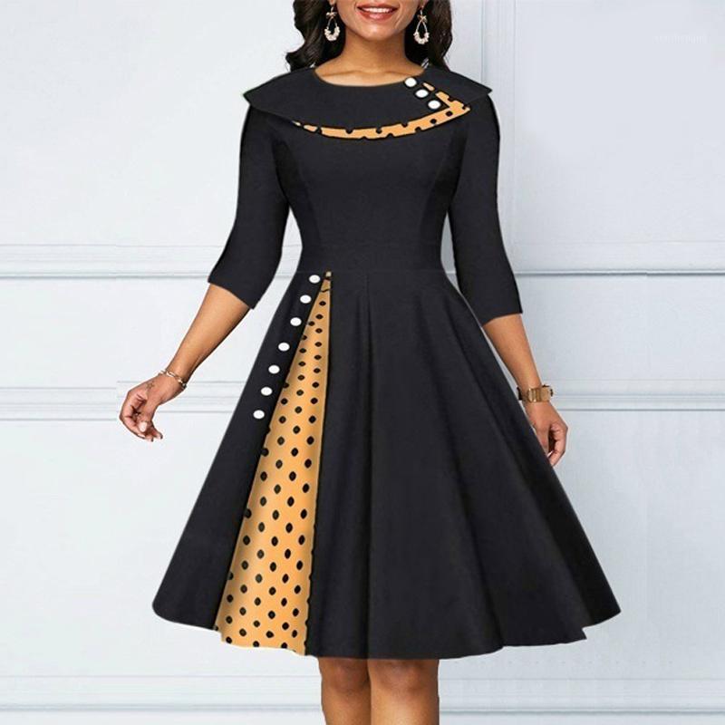 

Casual Dresses High Quality Women Dress Party And Wedding 2022 For Christmas Costume Elegant Office Lady Business Plus Size, Yellow