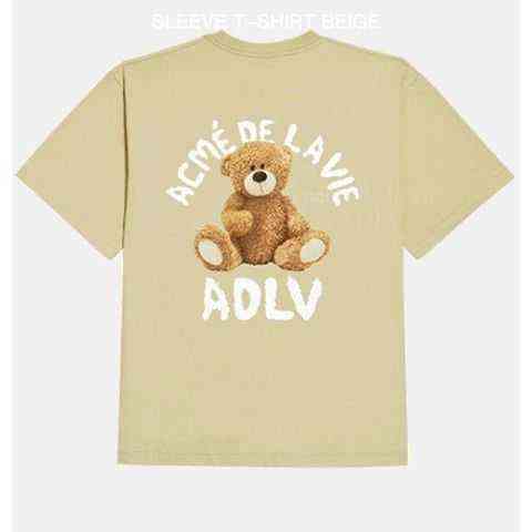 

Adlv Dongdamen T-shirt Acme De La Vie Teddy Bear Spring / Summer 1 t-shirt fashion t shirts for men tshirts brands Q2, Black short sleeve