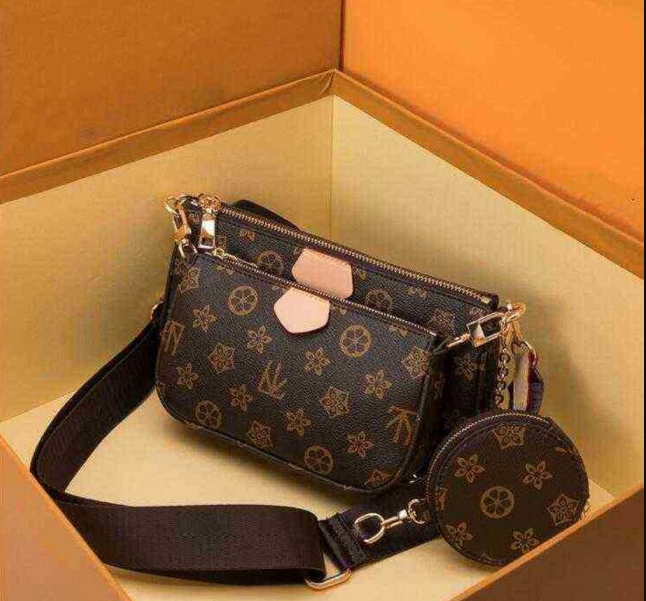 

3 Totes Favorite Women Accessories Bag Crossbody Leather Messenger Bags Handbags Lady Flowers Pcs Purse Women's Multi Designer Gxhn, 12