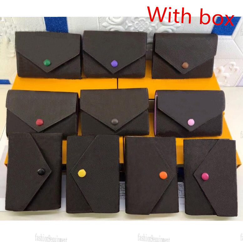 

5AA Purses Women Men Wallets L button Bag Leather Black Luxury Wallet flower Purse Fashion Card Holders Designer Pocket short Tote Women Bags With Box, L2 brown flower black