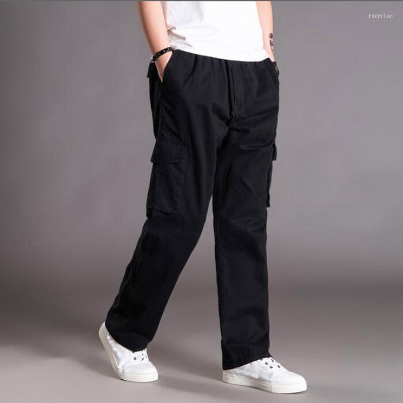 

Men's Pants Men Cargo Pocket Zipper Out Door Big Size Simple 6XL Army Green Autumn Straight Trousers Loose Gray 48Men's Naom22, Sky blue