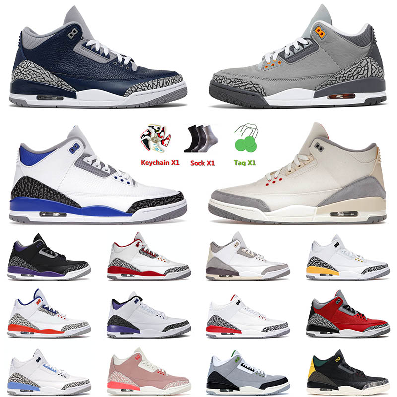 

2022 New Arrival Mens Basketball Shoes 3 3s III Georgetown Racer Blue Court Purple Muslin Cardinal Red Patchwork Laser Orange Trainers Sneakers 36-47, D5 40-47 fragment