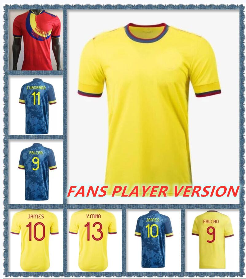 

Colombia 2021 2022 2023 Duvan Zapata soccer jerseys 20 21 22 23 Davinson Sanchez JAMES copa america FALCAO Mina Camiseta de futbol maillot FANS PLAYER VERSION