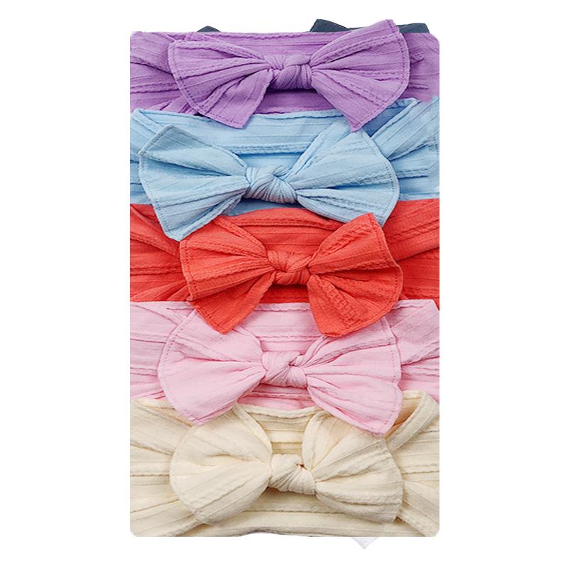 

Hair Accessories 5/3/1pcs Bowknot Elastic Hairband Baby Princess Christmas Day Gifts For Children Kids Toddler Girls Headwear, 1pcs color 28