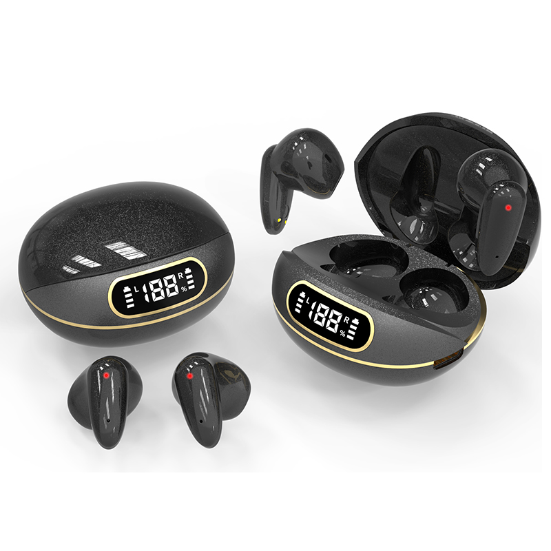 

True Wireless Earphones BT5.2 TWS Earbuds Sport Headphones for All Phones, Black