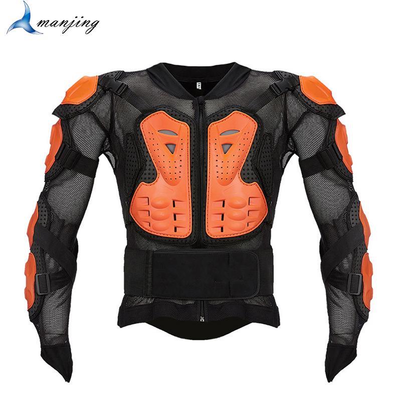

Motorcycle Armor S-4XL Plus Size Full Body Armour Jacket Racing Sking Skating Protective Gear Motocross Back Spine JacketsMotorcycle