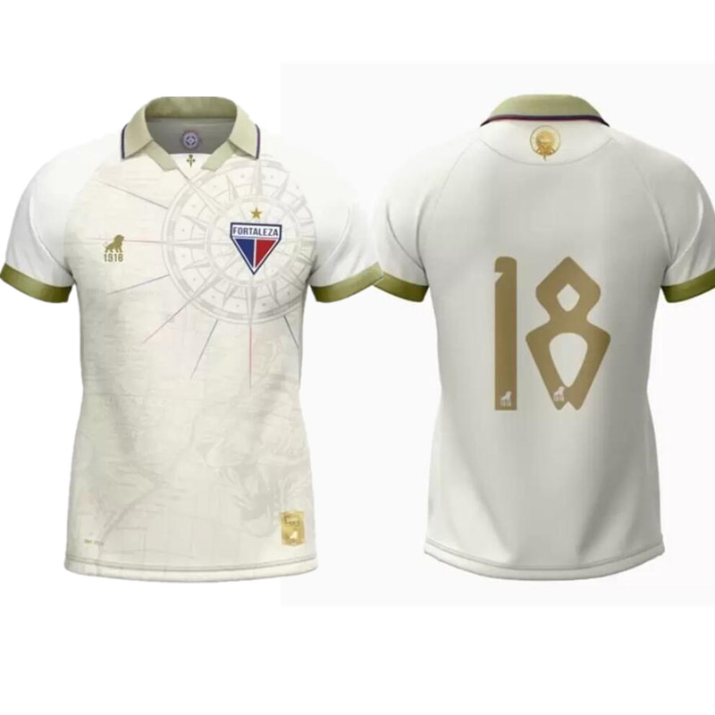 

22 23 FORTALEZA Copa Libertadores soccer jersey 2022 2023 #18 CAMISA MASCULINA LA DORADA Men football shirt