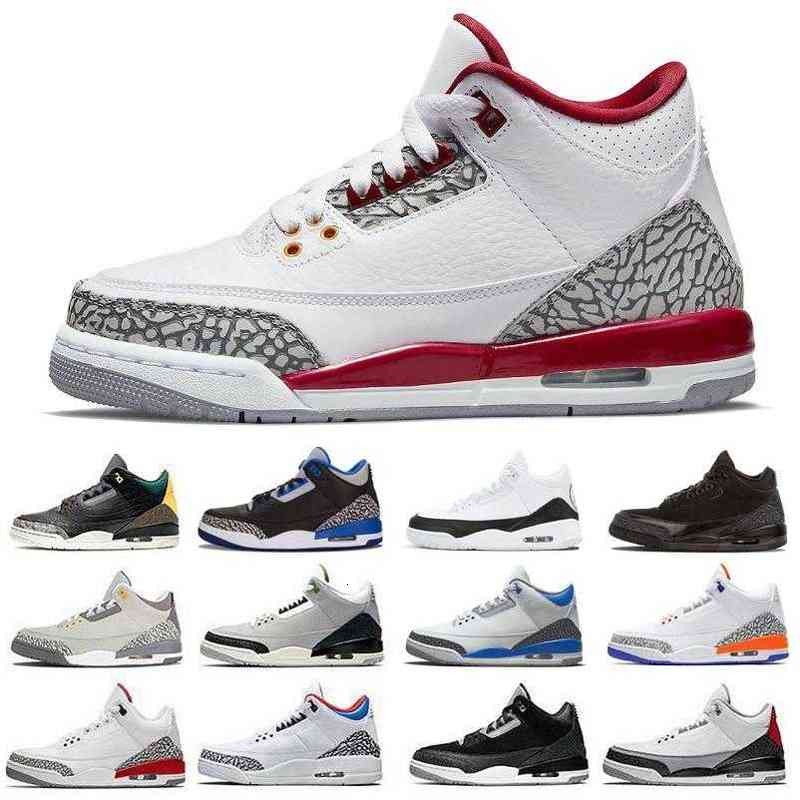 

Jumpman 3s Mens 3 Cardinal red Basketball Shoes fragment pine green patchwork cement tinker varsity royal pure Infrared cool grey men, Color#9
