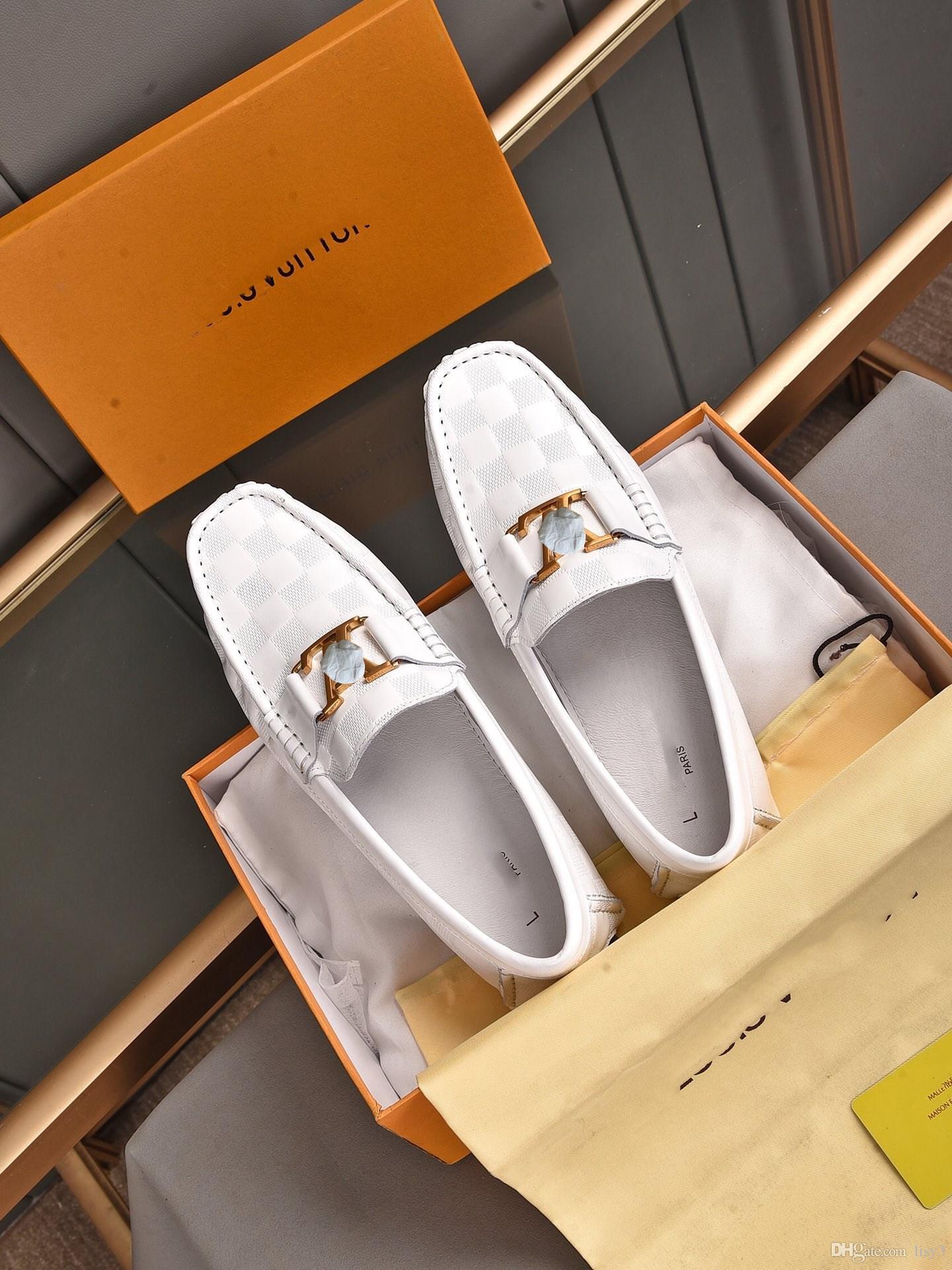 

AA Original Classic Men's Dress Shoes Fashion Loafers Luxurys Designer Black Brown Red Leather Men Sports Flat Sneakers Trainers A2, #27