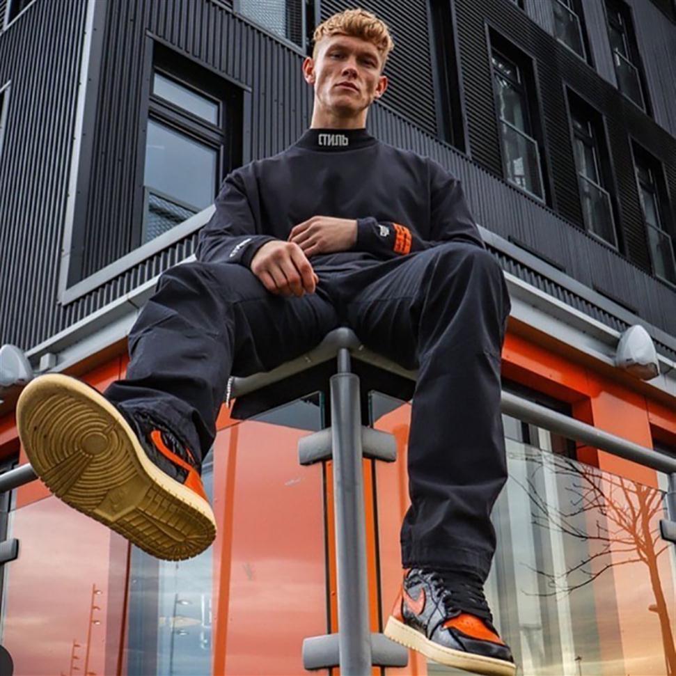 

2021FW Heron bottoming shirt Man And Women Preston Loose Fashion Hoodie ins High Street hip hop Sweatshirt Black White Orange S-XL281t