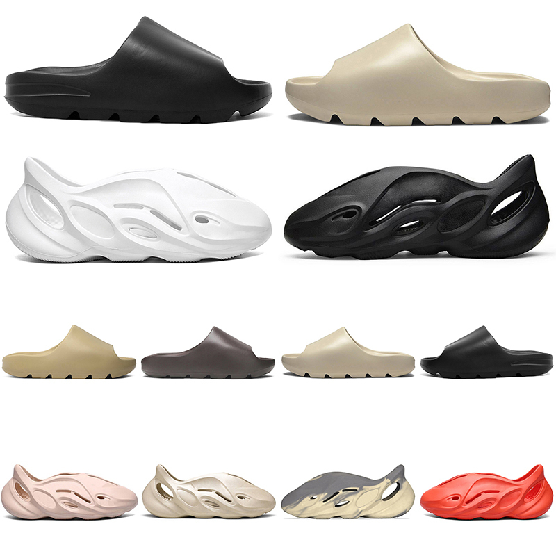

Wholesale Men Women Slides Outdoor shoes Bone Orange Earth Brown Desert Sand Resin Core Soot Slippers Triple Black White Mens Womens Sandals, #10 blue 36-45