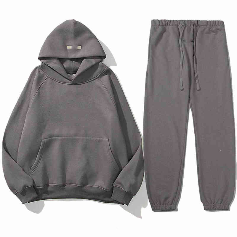 ss Men's Tracksuits Essential Hoodie set large high quality cotton autumn winter street hip hop Sports Top silicone reflective M-3XL-image-764072167