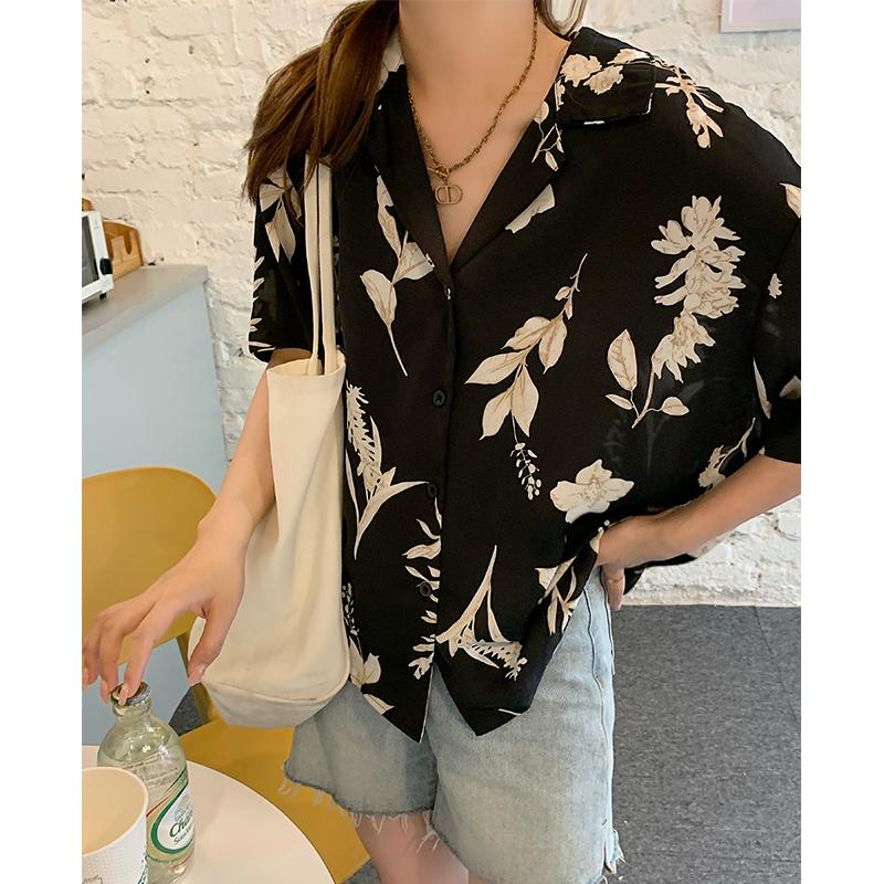 

Women' Blouses & Shirts Vintage Top Korean Clothing Short Sleeve Plus Size Tops Women' Oversized Shirt Fashion Woman 2022 BlouseWomen, Green