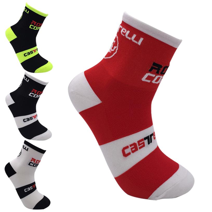 

2017 Men And Women Bicycle Breathable Running Cycling Riding Socks Running Sports Socks Breathable Male Socks Fitness GYM Sports S333n, White