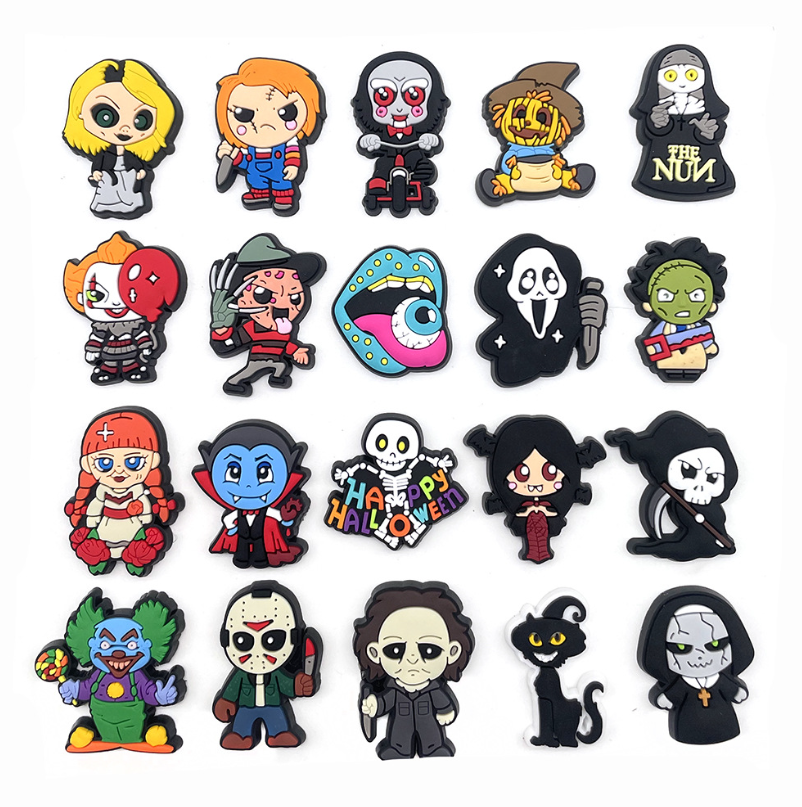 

Shoe Parts Accessories Shoe Parts Accessories Shoes Mexican Croc Charms Pvc Halloween Horror Soft Rubber Shoecharms Buckle Fashion mix randomly