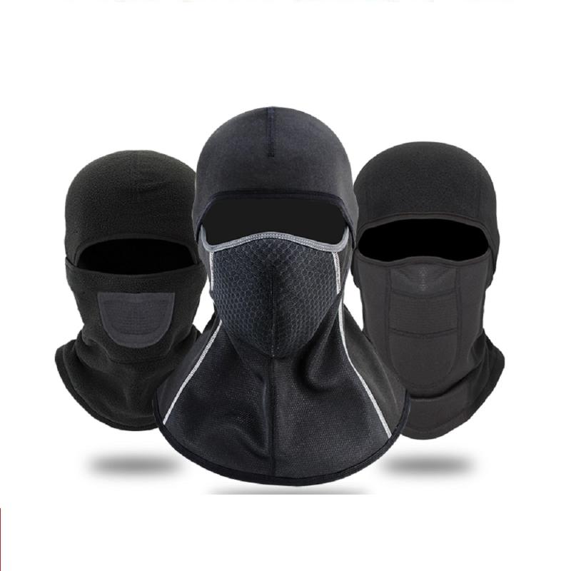 

Bandanas 2022 Fleece Winter Warmer Thermal Windproof Balaclava Cold Weather Hat Helmet Liner Full Face Breathable Caps Cap