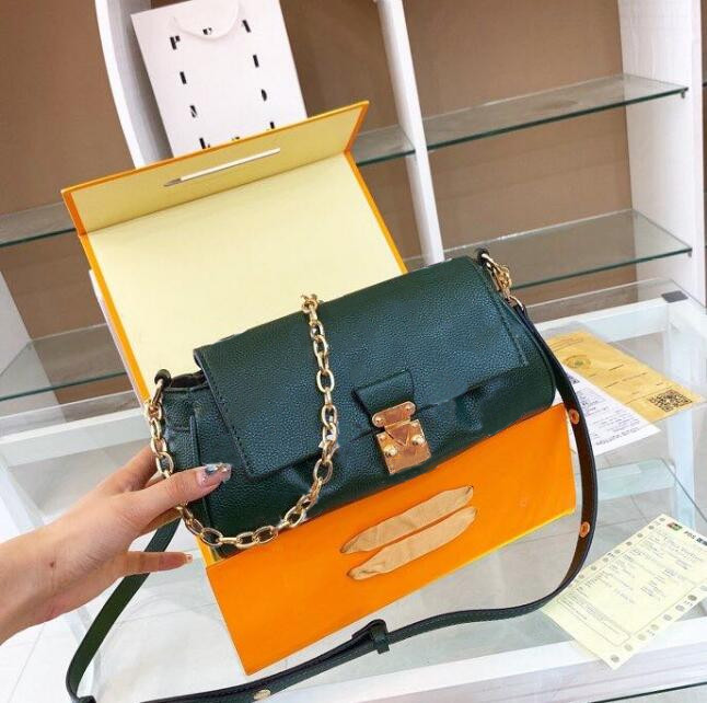 Sac à chaîne classique Messager Purse femmes Sacs à bandoulière Patchwork Color Tartan Grain Hasp Générat en cuir Générant Interior Zipper Lettre