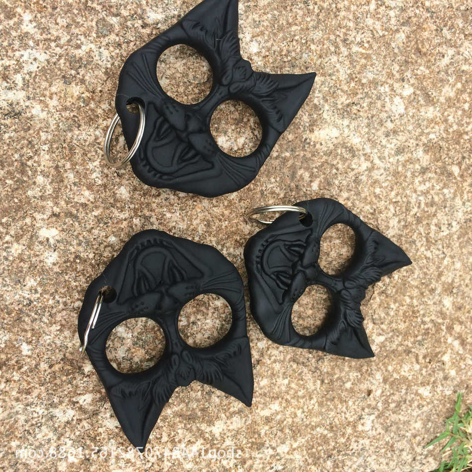 

Plastic Black Key Black Head Hand Chain Cat Mini Finger Tiger lllrain ISPX