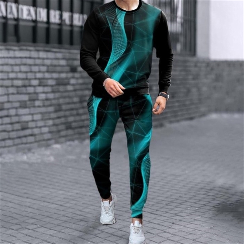 

Men' Tracksuits Spring Men Tracksuit 2 Piece Set Oversized T Shirt Long SleevesTrousers Casual Sportswear Male Fashion Clothes Outfits 220826, Tc1131