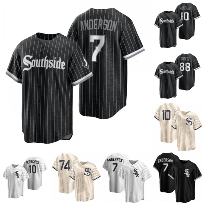 

Sj98 Chicago Tim Anderson White City Connect Sox Baseball Jersey Yoan Moncada Luis Robert Yermin Mercedes Lance Lynn Joe Kelly Josh Harrison, Youth white s-xl