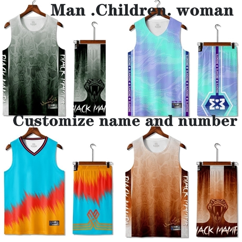 Kit de maillot de basket-ball pour hommes et enfants, vêtements de sport pour adultes et enfants, séchage rapide, chemise pour femmes, camouflage