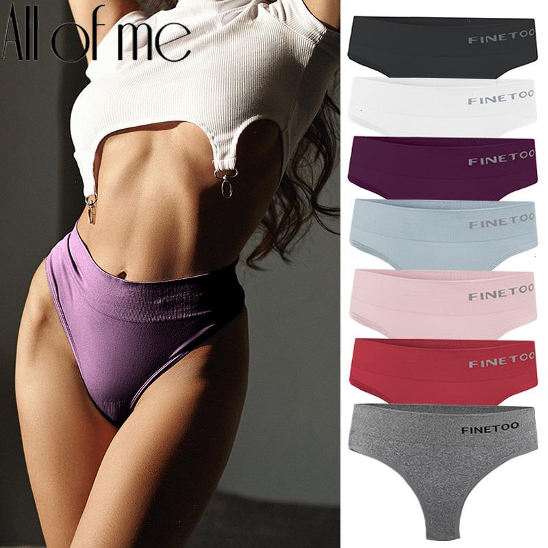 

High Waist Panties Bodyshaper Underwear Women Lingerie Shapewear Sexy Thong Female G-string Finetoo Brand Design -xxl, Purple