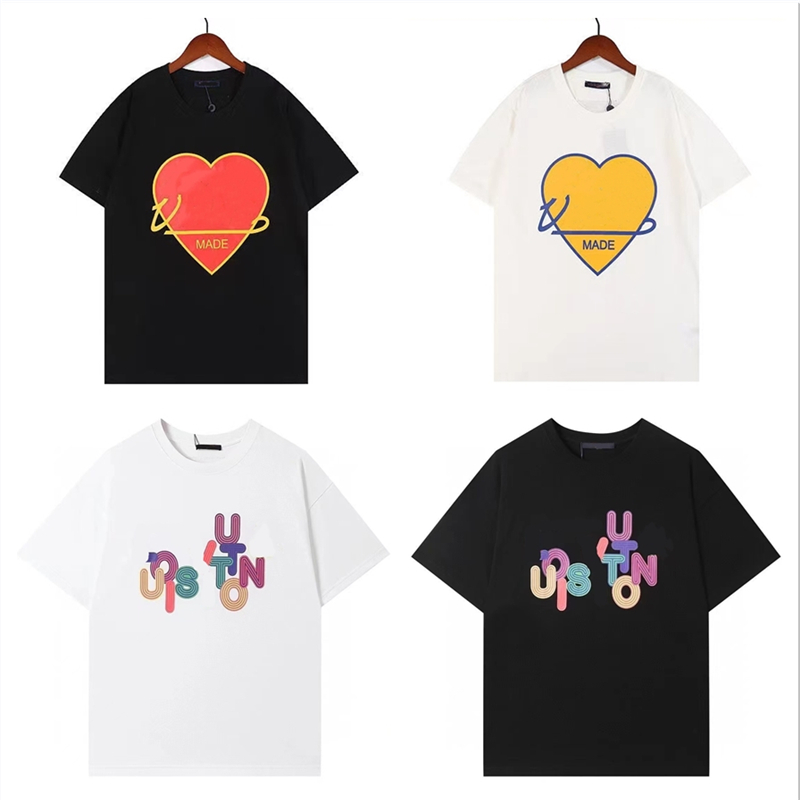 

22ss Womens Mens Designers T Shirts Fashion Letter Printing Short Sleeve Tshirts Lady Tees Luxurys Casual Clothes Tops White T-shirts Clothing plus size