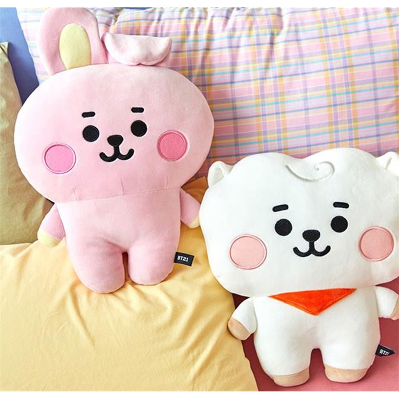 

25/35cm Kawaii Bt21 Plush Toy Cute Cartoon Kpop Stuffed Animals Plushie Doll for Girls Baby Toys Children Christmas Gift 220506, Rabbit