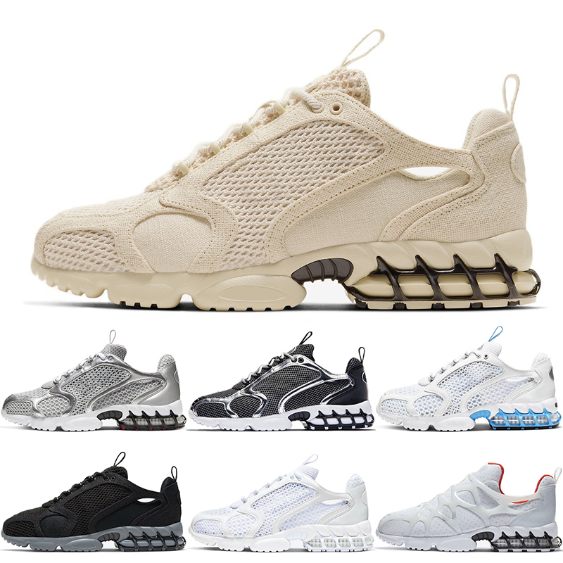 

zoom spiridon caged 2 running shoes men women triple white varsity royal cool grey athletic mens trainers sports sneakers walking jogging, Olive