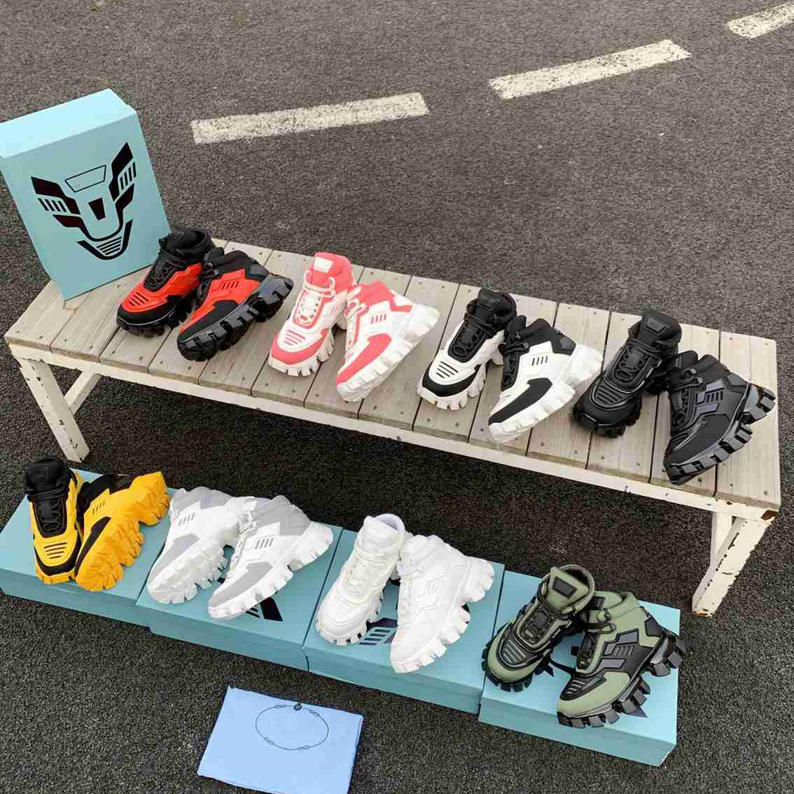 

2022 Designer Mens Cloudbust Thunder shoes Knit Sneakers Luxury comfortable Oversize casual sports shoes Light Rubber Sole Womens Big Size 36-46, Box