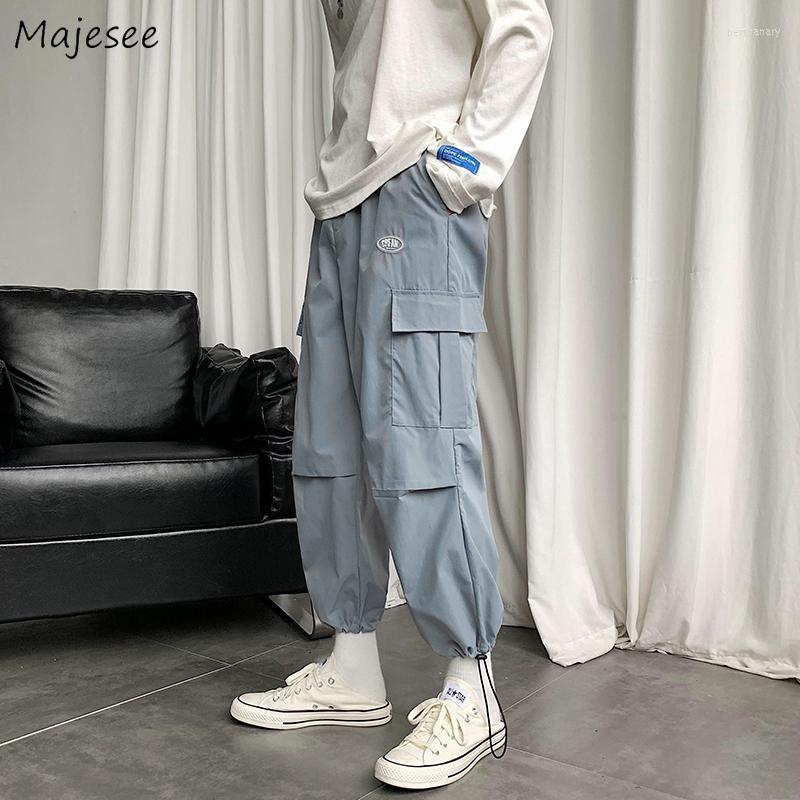 

Men' Pants Men Casual Joggers Brand Male Trousers Cargo Streetwear Students All-match Loose Ankle Length Hip-hop Fashion Ins KoreanMen' Be, Black