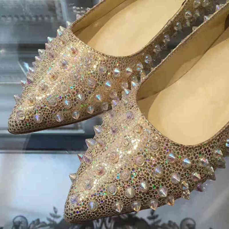 Brandes de luxe Sandales Femmes Ballerinas Appartements Sexy Dame Sexy Toe Ballets célèbre Comfort Party Mariage Marche UE35-43 YAYY