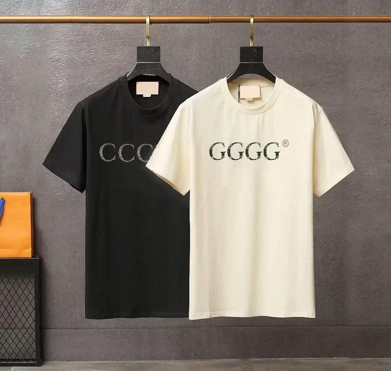 21SS Hommes T-shirts Été Luxe Hommes Coton Casual Homme Vêtements Street Designer Tees Shorts Vêtements à manches