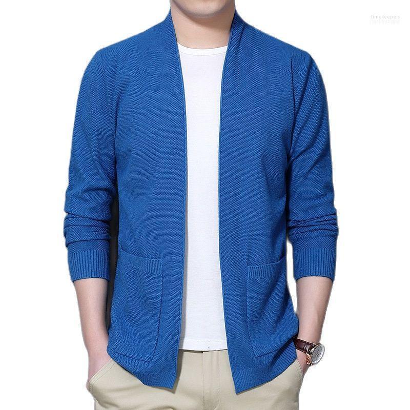 

Men's Sweaters .Y.FANTASY 2022 Men Cardigan Fashion Dress Up Knitwear Sweater Mens Spring Autumn Thin Solid Sweatercoat V Neck Casual Male, As shown