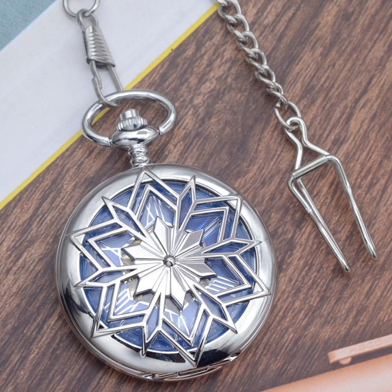

Pocket Watches 30pcs/lot Antique Silver Mechanical Watch Skeleton Roman Dial Hand Wind Gift, As pic