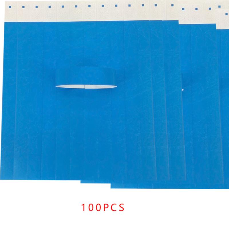 

Pool & Accessories 100Pcs/set Waterproof Disposable Events Wristbands Non-woven Fabric Paper Amusement Park Admission Ticket