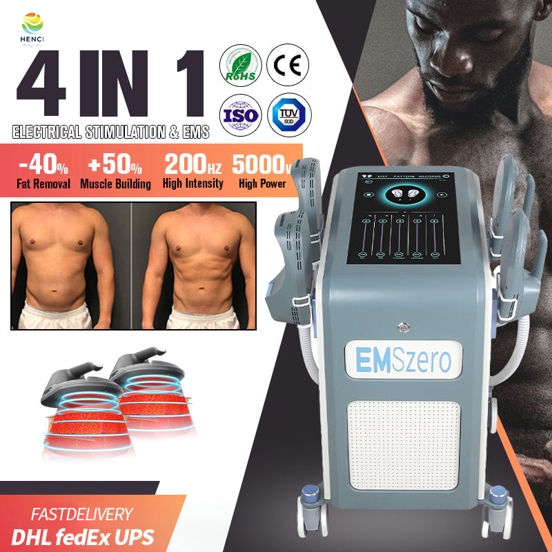 Emslim Nova Electromagnetic Muscle Building 0-7 Tesla 4 RF Handles Muscles Build Pelvic Floor Cushion Muscle Stimulate Slimming Machine Salon Use