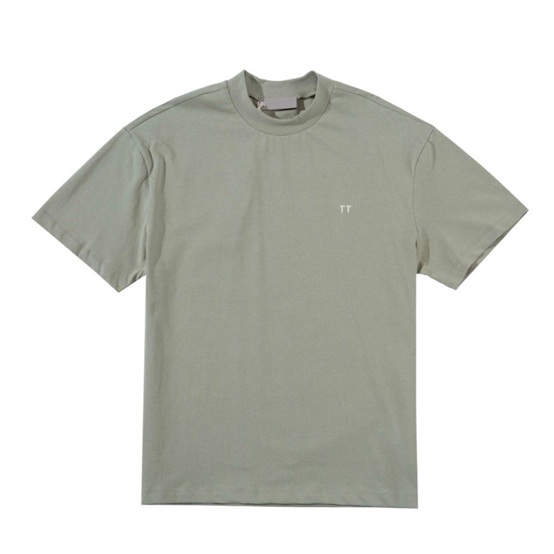 

22ss Europe USA Casual Short Sleeve Tee Flocking Logo Men Women Oversize Plus size Patchwork Skateboard T Shirt, Wheat