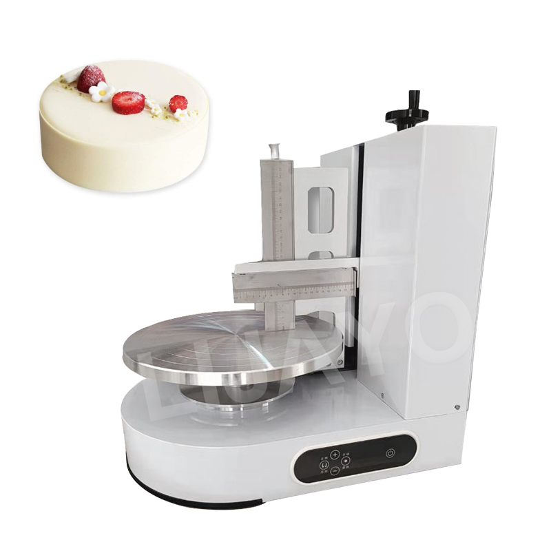 

2022 Semi Automatic Birthday Cake Smoothing Machine Cake Plastering Cream Layer Filling Maker