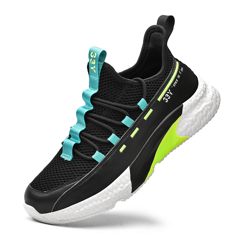 yakuda online men Fashionable running shoes Hot shoe in Europe and America popular sports Footwear Sneaker Wpa20615 Black 33Y