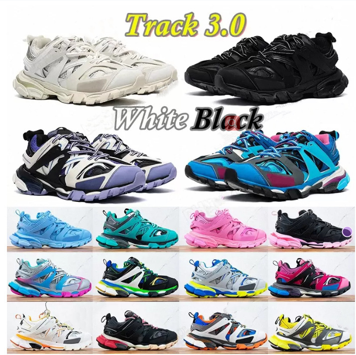 

50%off Luxury brand Designer Men Women Casual Shoes Track 3 3.0 Triple white black Sneakers Tess.s. Gomma leather Trainer Nylon Printed Platform trainers shoes 06284