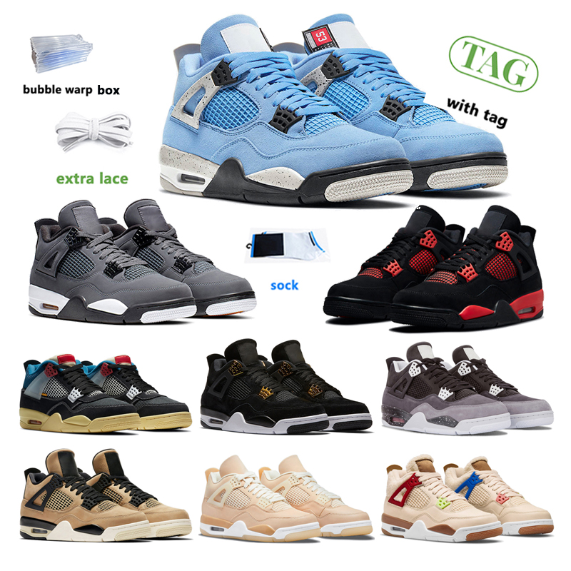 

new 4s red Thunder Basketball Shoes Shimmer men and women jumpman White Cement Mushroom Black Purple University Blue Cool Grey Fire Red, #1