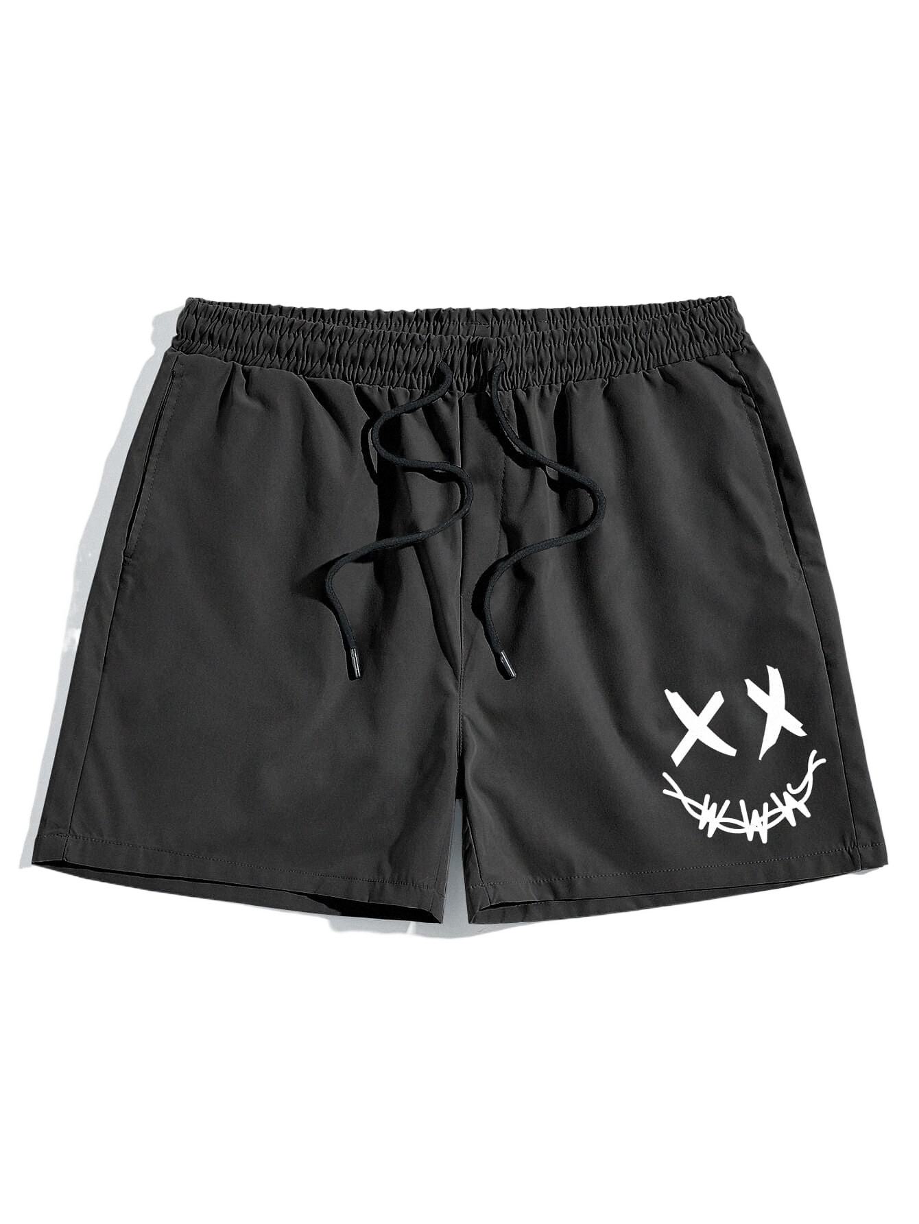 

romwe Guys Cartoon Graphic Shorts Y5VL#, Black