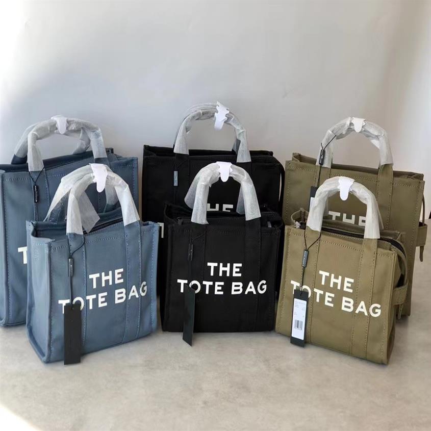

2023 MarJobs Womens Totes Bags Cosmetic Bags with Shoulder strap Bag Canvas/Leather/ Woody Tote Handbags 24cm 32cm Two Size L0092241s, Army green(canvas)